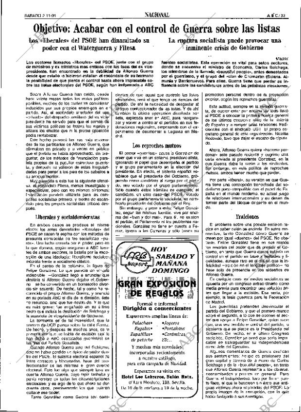 ABC SEVILLA 02-11-1991 página 33