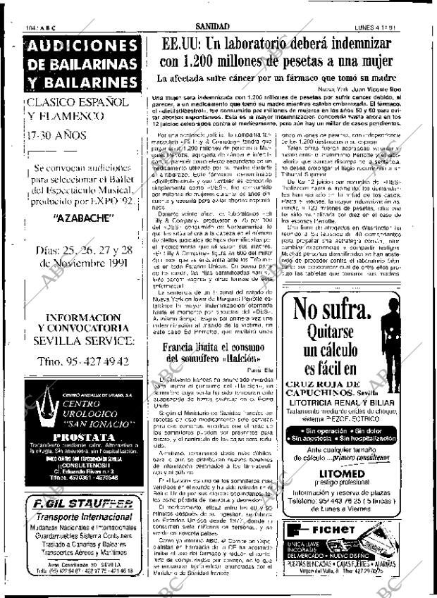 ABC SEVILLA 04-11-1991 página 104