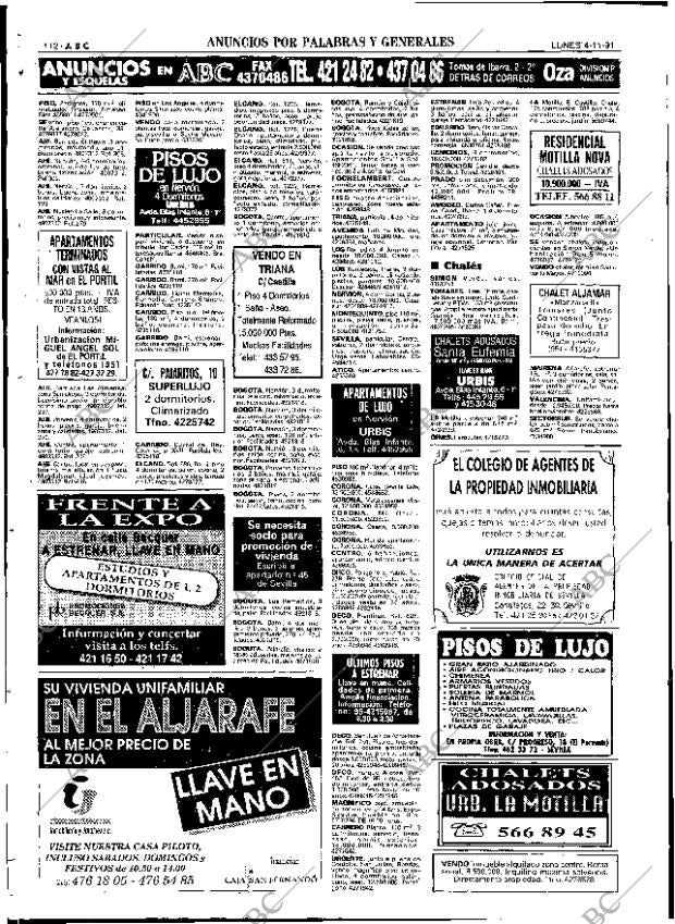 ABC SEVILLA 04-11-1991 página 112