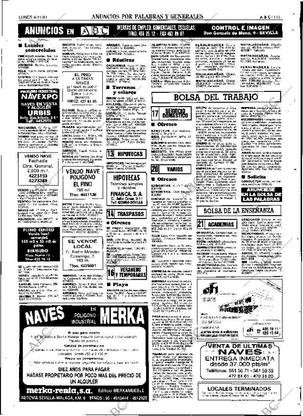 ABC SEVILLA 04-11-1991 página 113