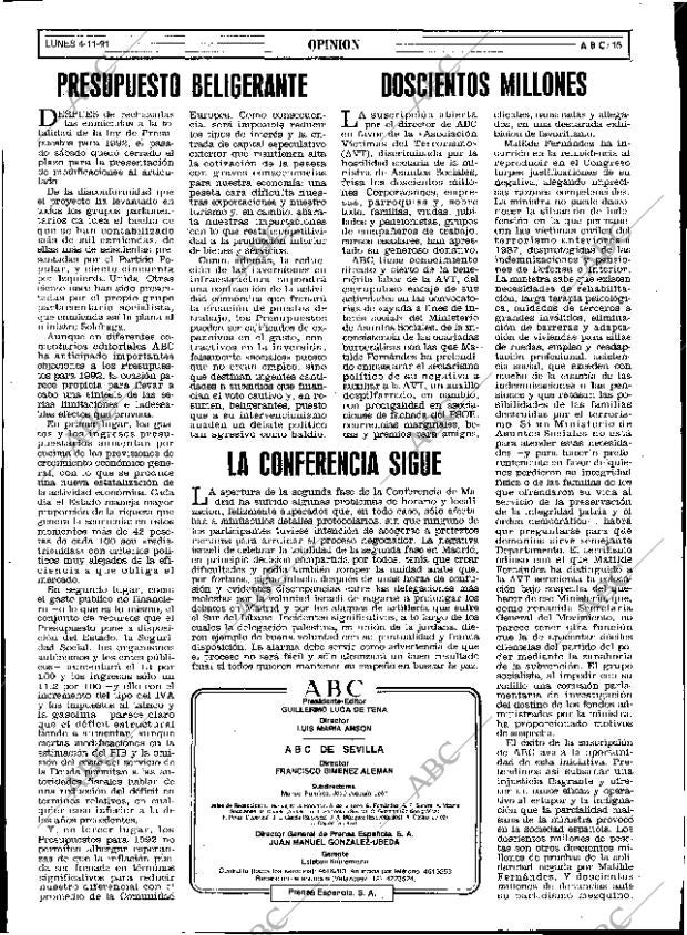 ABC SEVILLA 04-11-1991 página 15