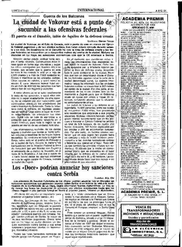 ABC SEVILLA 04-11-1991 página 31