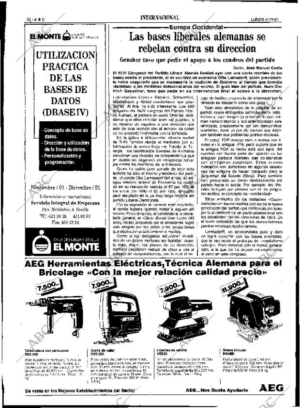 ABC SEVILLA 04-11-1991 página 32