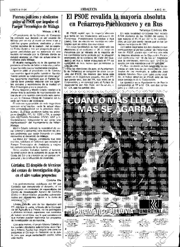 ABC SEVILLA 04-11-1991 página 41