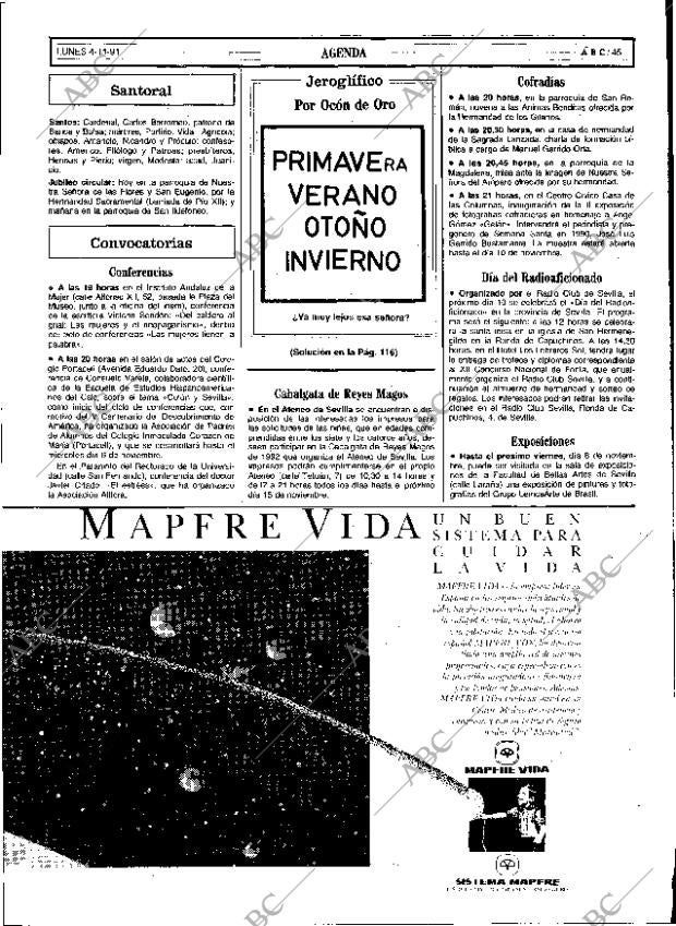 ABC SEVILLA 04-11-1991 página 45