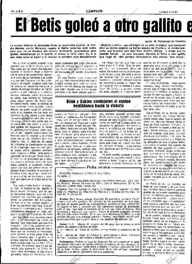 ABC SEVILLA 04-11-1991 página 64