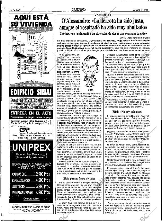ABC SEVILLA 04-11-1991 página 66