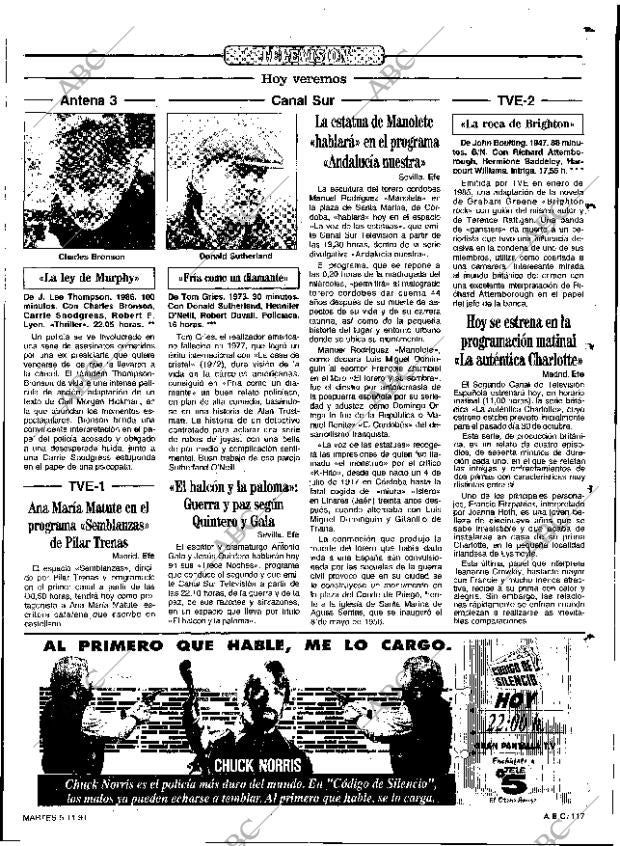 ABC SEVILLA 05-11-1991 página 117