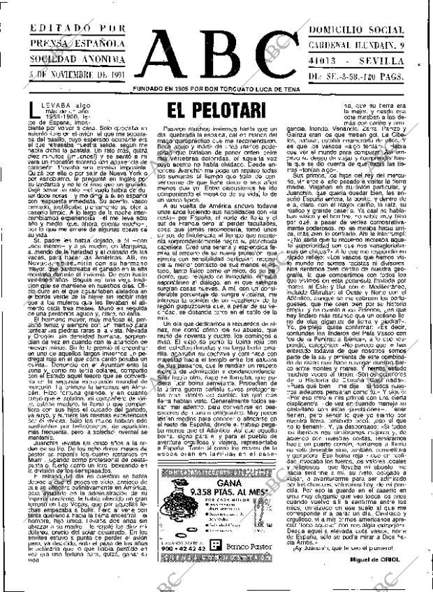 ABC SEVILLA 05-11-1991 página 3