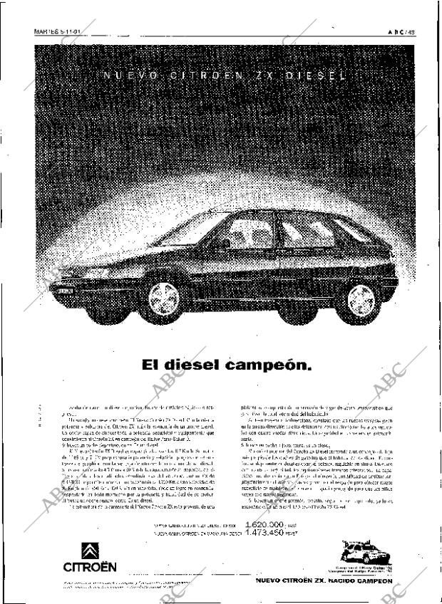 ABC SEVILLA 05-11-1991 página 43