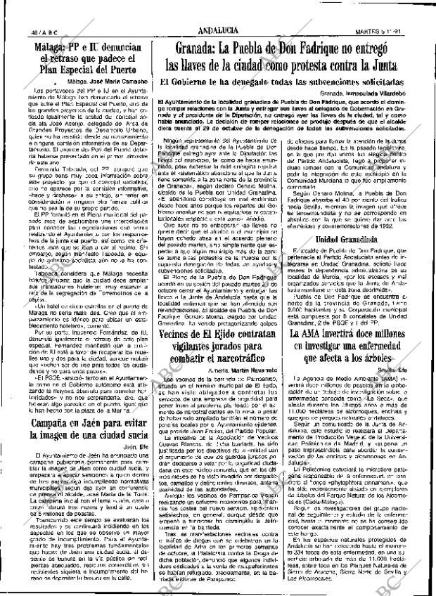 ABC SEVILLA 05-11-1991 página 46