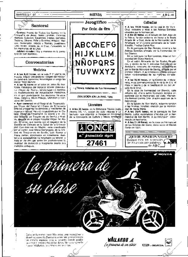 ABC SEVILLA 05-11-1991 página 49