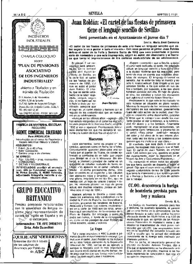 ABC SEVILLA 05-11-1991 página 56