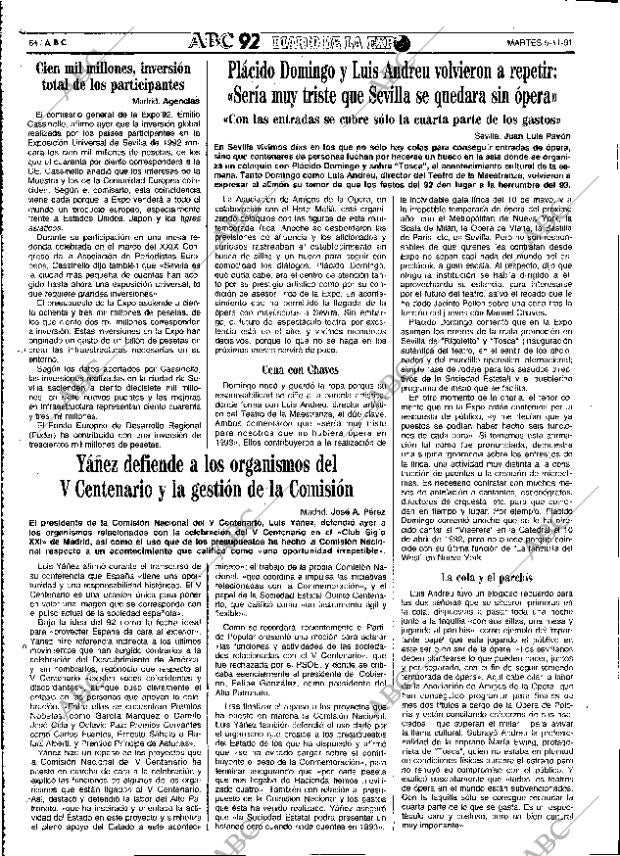 ABC SEVILLA 05-11-1991 página 64