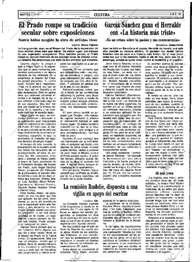 ABC SEVILLA 05-11-1991 página 65