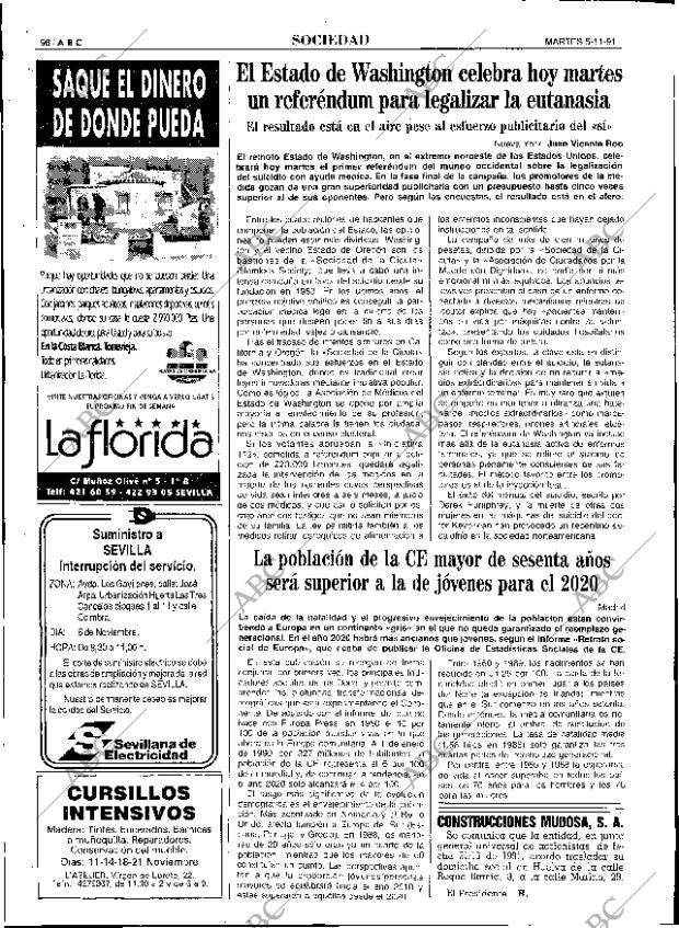 ABC SEVILLA 05-11-1991 página 98