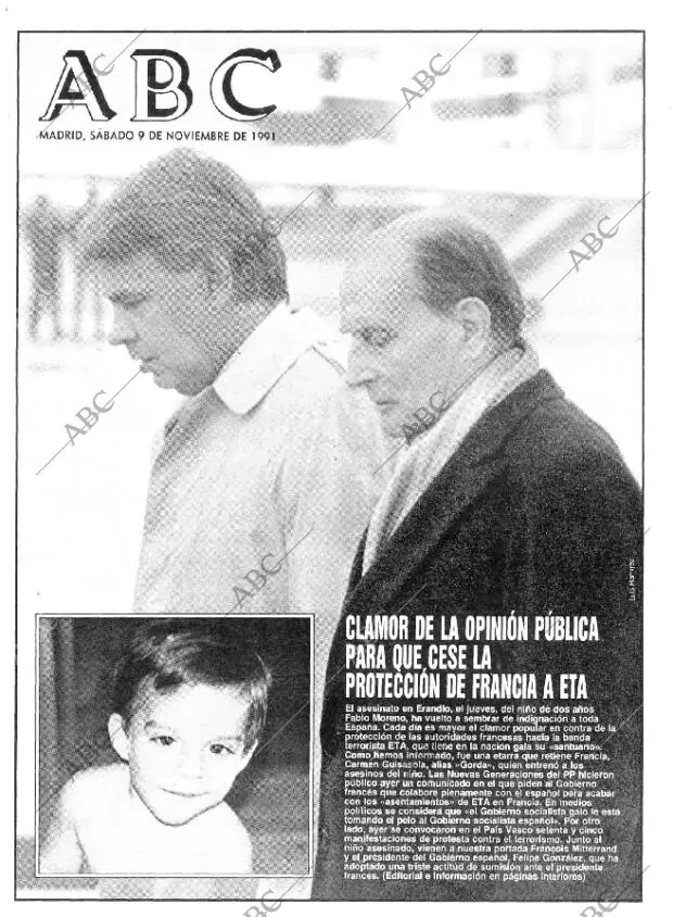 ABC MADRID 09-11-1991 página 1