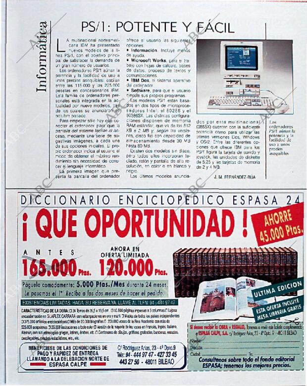 BLANCO Y NEGRO MADRID 10-11-1991 página 135
