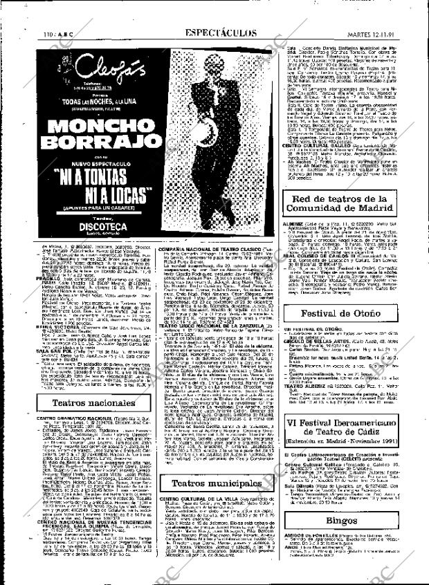 ABC MADRID 12-11-1991 página 110