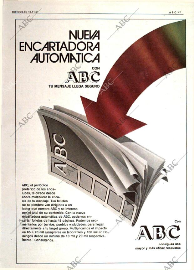 ABC SEVILLA 13-11-1991 página 47