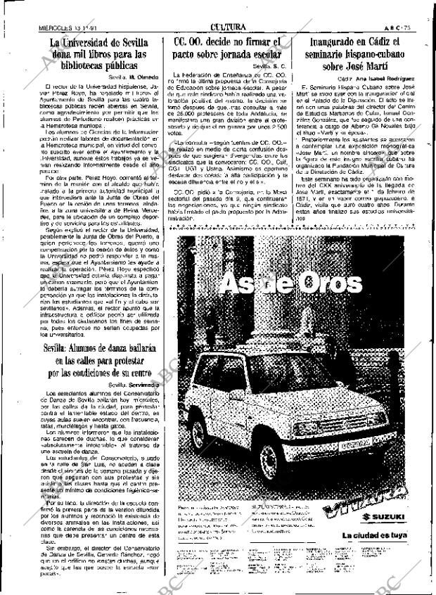ABC SEVILLA 13-11-1991 página 73
