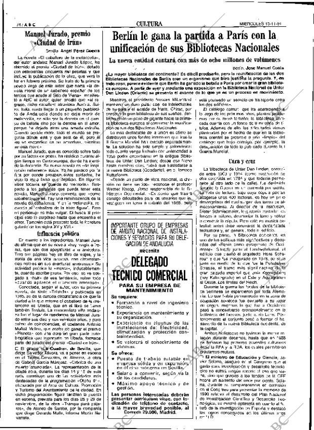 ABC SEVILLA 13-11-1991 página 74