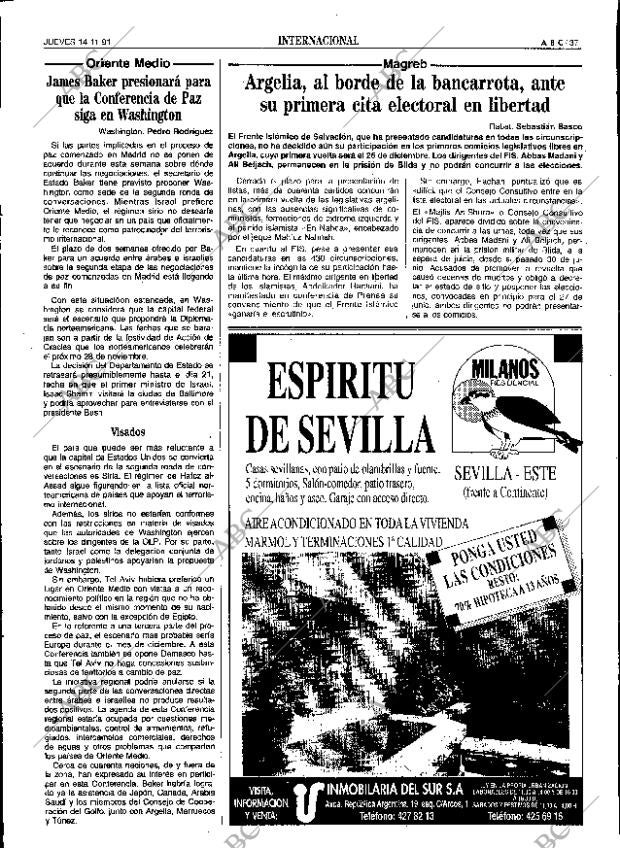 ABC SEVILLA 14-11-1991 página 37