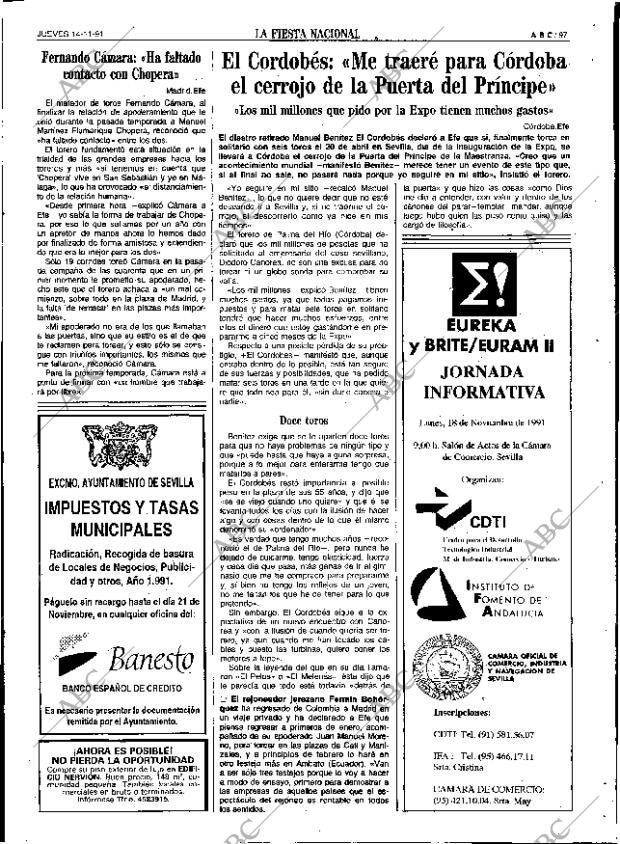 ABC SEVILLA 14-11-1991 página 97