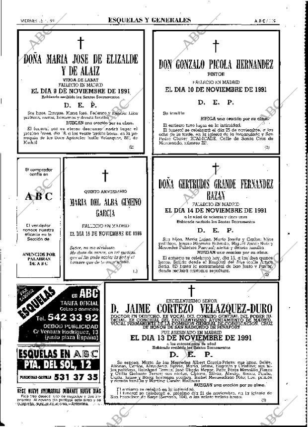 ABC MADRID 15-11-1991 página 119