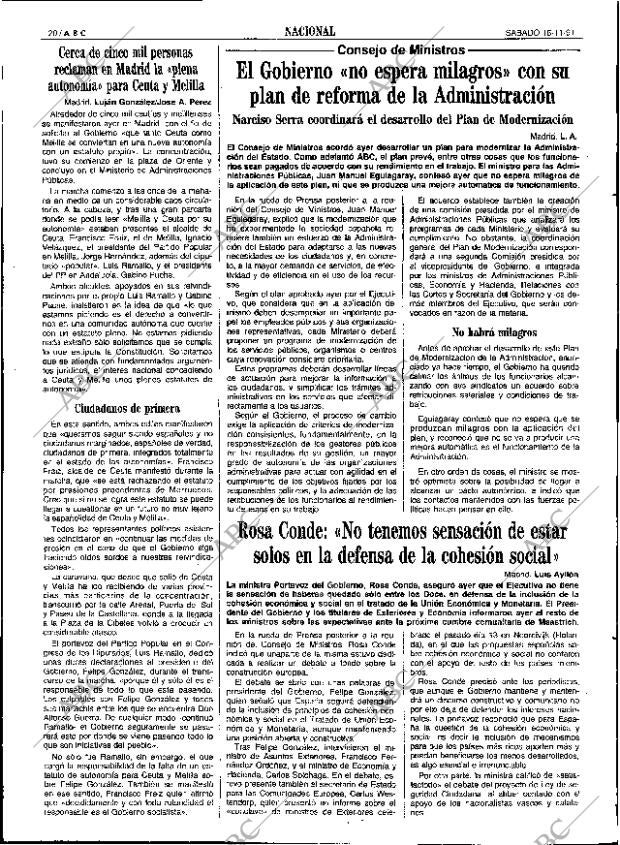 ABC SEVILLA 16-11-1991 página 20