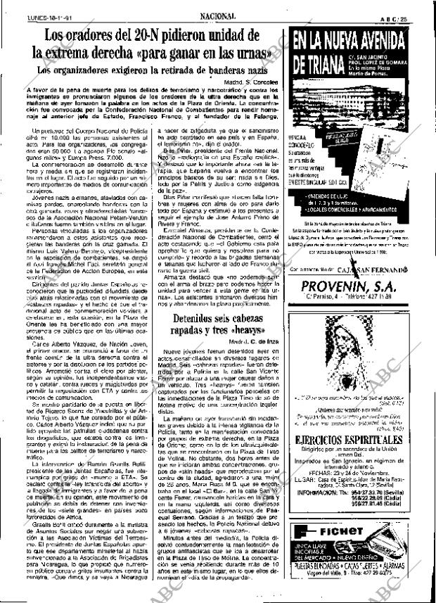 ABC SEVILLA 18-11-1991 página 25