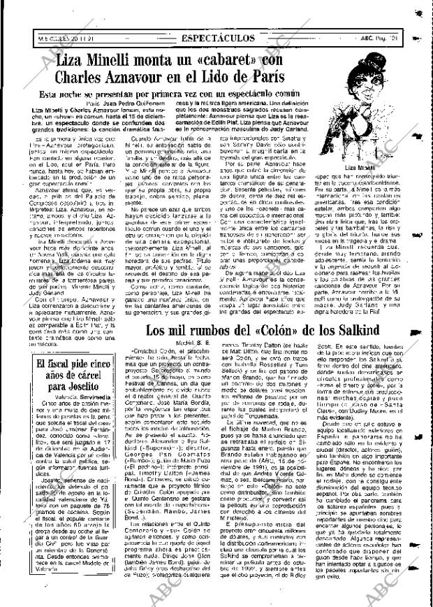ABC MADRID 20-11-1991 página 101