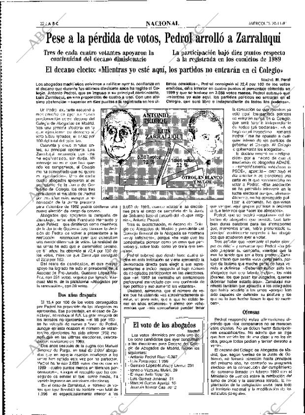 ABC MADRID 20-11-1991 página 22