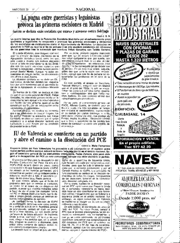 ABC MADRID 20-11-1991 página 27