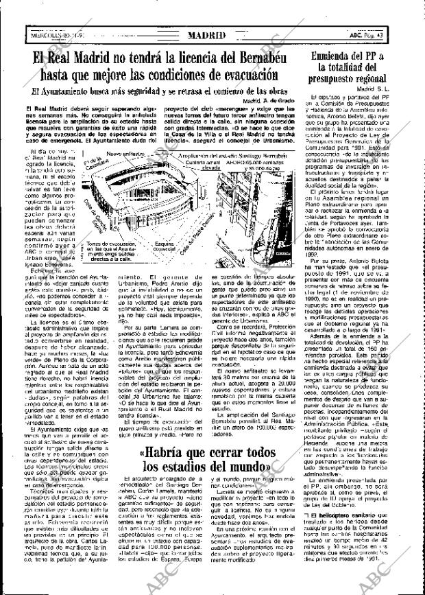 ABC MADRID 20-11-1991 página 43