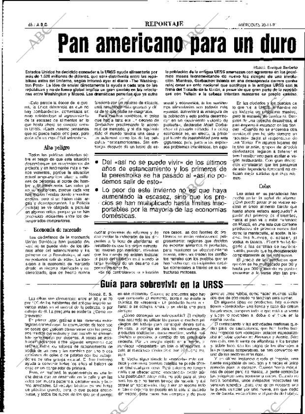 ABC MADRID 20-11-1991 página 68