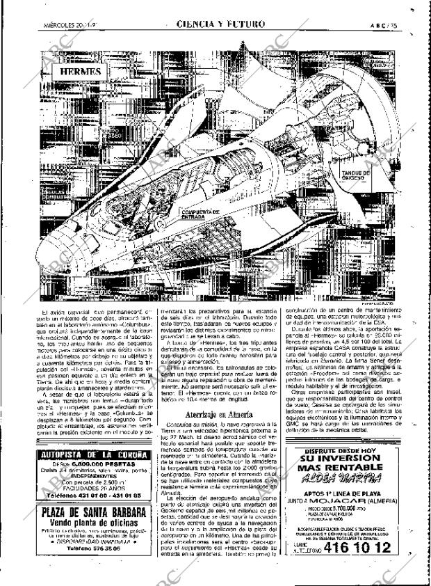 ABC MADRID 20-11-1991 página 75