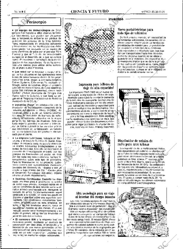 ABC MADRID 20-11-1991 página 76