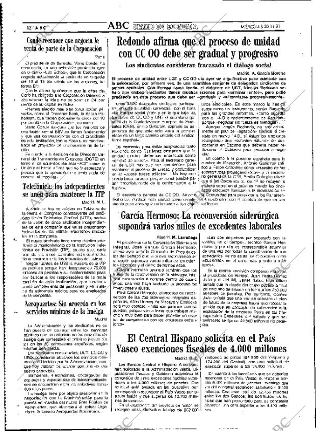 ABC MADRID 20-11-1991 página 82