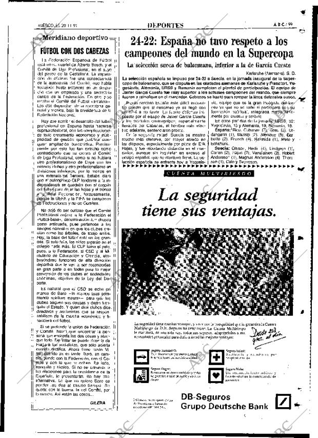 ABC MADRID 20-11-1991 página 99