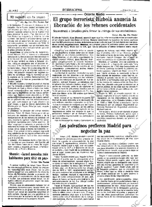 ABC SEVILLA 21-11-1991 página 38