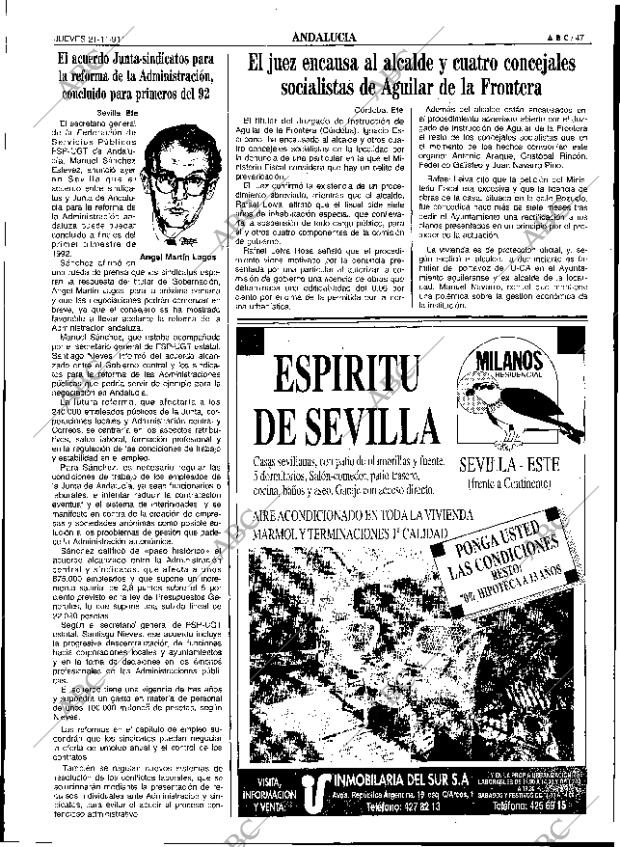 ABC SEVILLA 21-11-1991 página 47