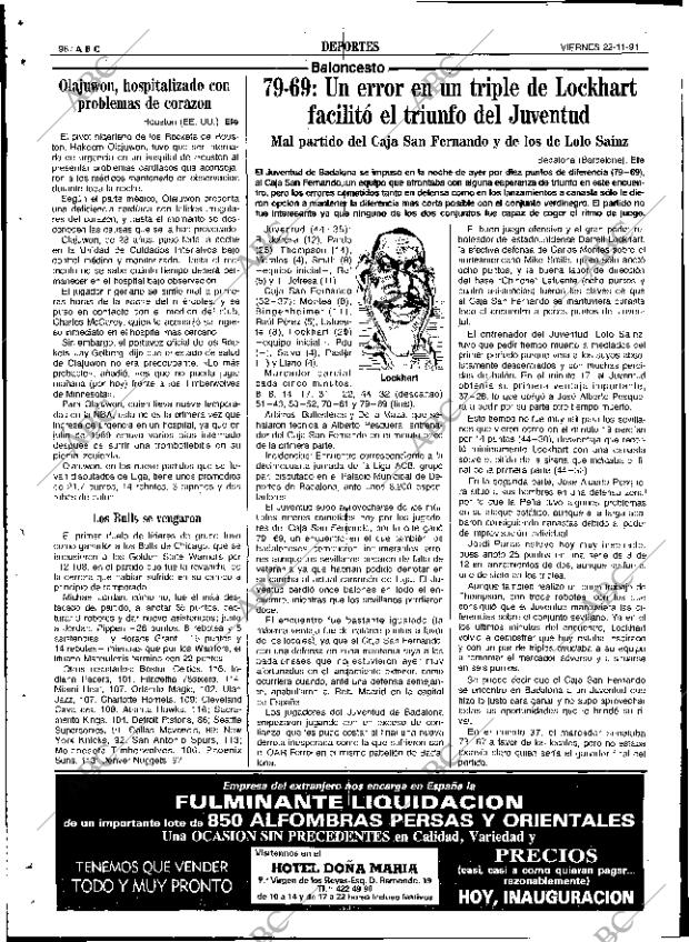 ABC SEVILLA 22-11-1991 página 96