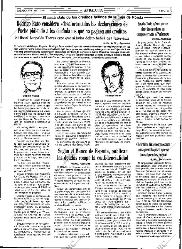 ABC SEVILLA 23-11-1991 página 33