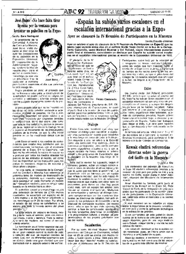 ABC SEVILLA 23-11-1991 página 54