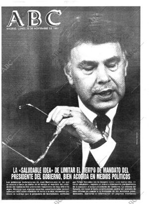 ABC MADRID 25-11-1991 página 1