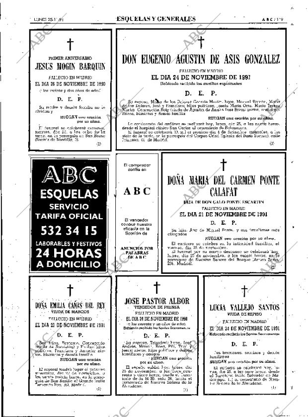 ABC MADRID 25-11-1991 página 117