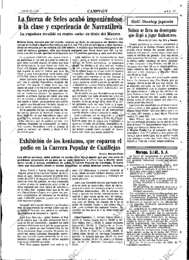 ABC MADRID 25-11-1991 página 85