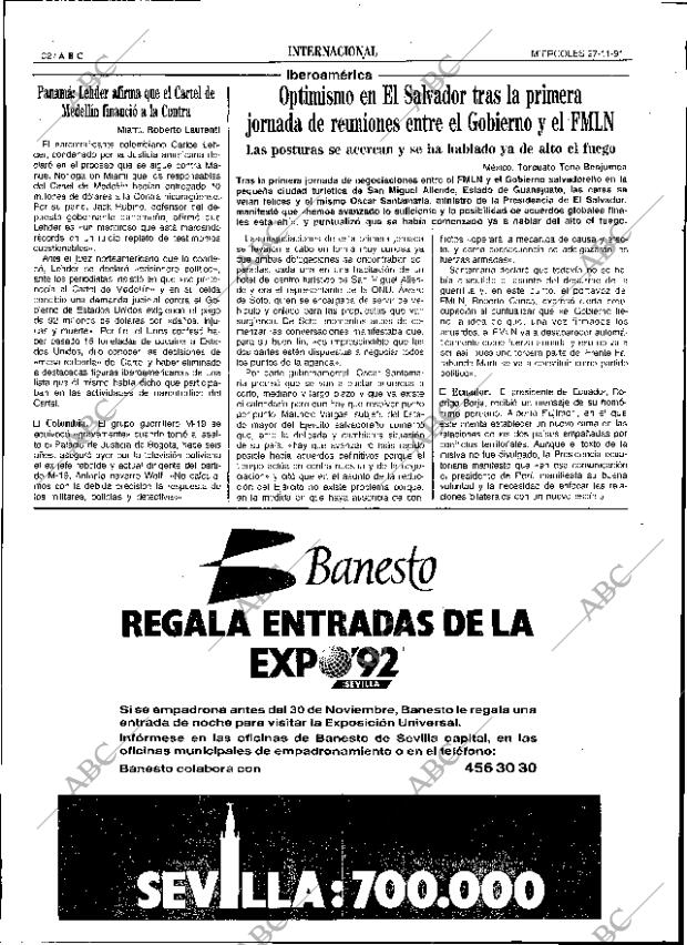 ABC SEVILLA 27-11-1991 página 32