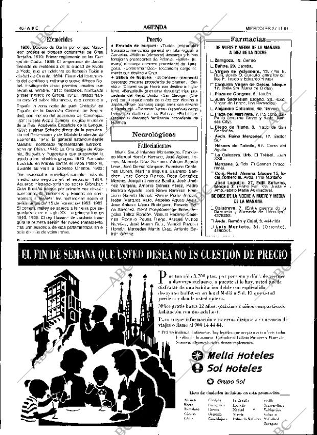 ABC SEVILLA 27-11-1991 página 46